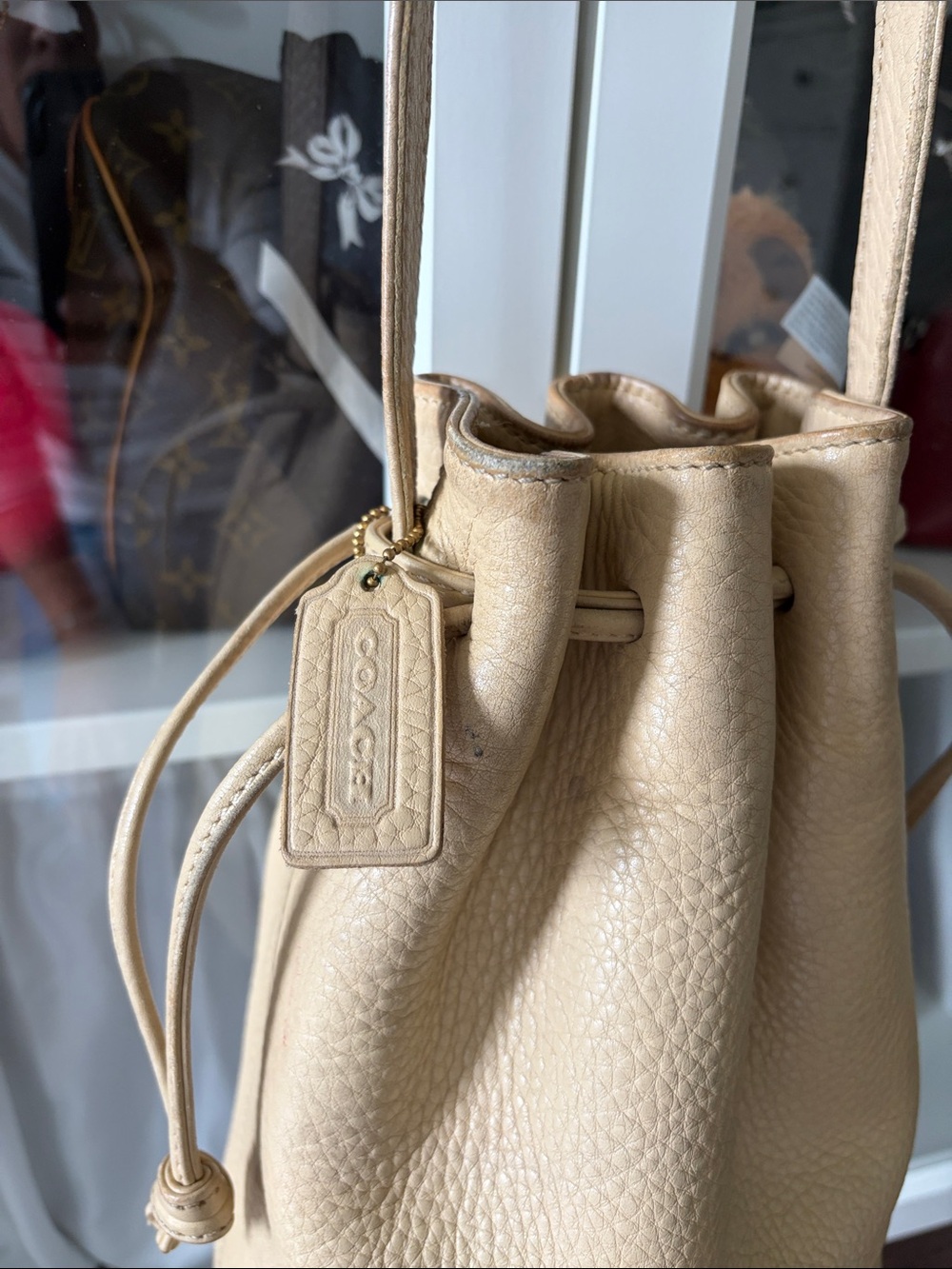 Vintage Coach Sonoma Drawstring Bucket Bag No 4905 Tan - Picture 2 of 10